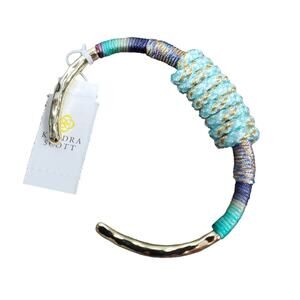 Kendra Scott Masie Mint Mix Paracord Cuff Bracelet S/M NWT Boho